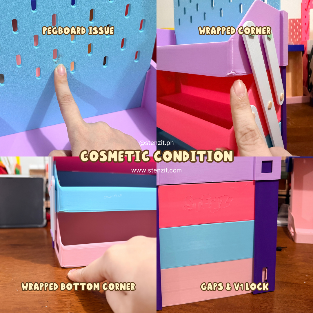 Pastel Portable Collapsible Display - Display + Pegboard | Good Finds — Refurbished