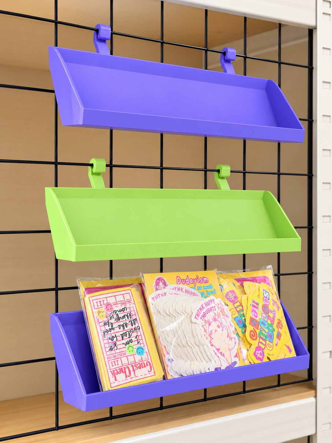 Mesh Grid Display Baskets