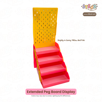 Portable Collapsible Display | Extended Peg Board with Baskets