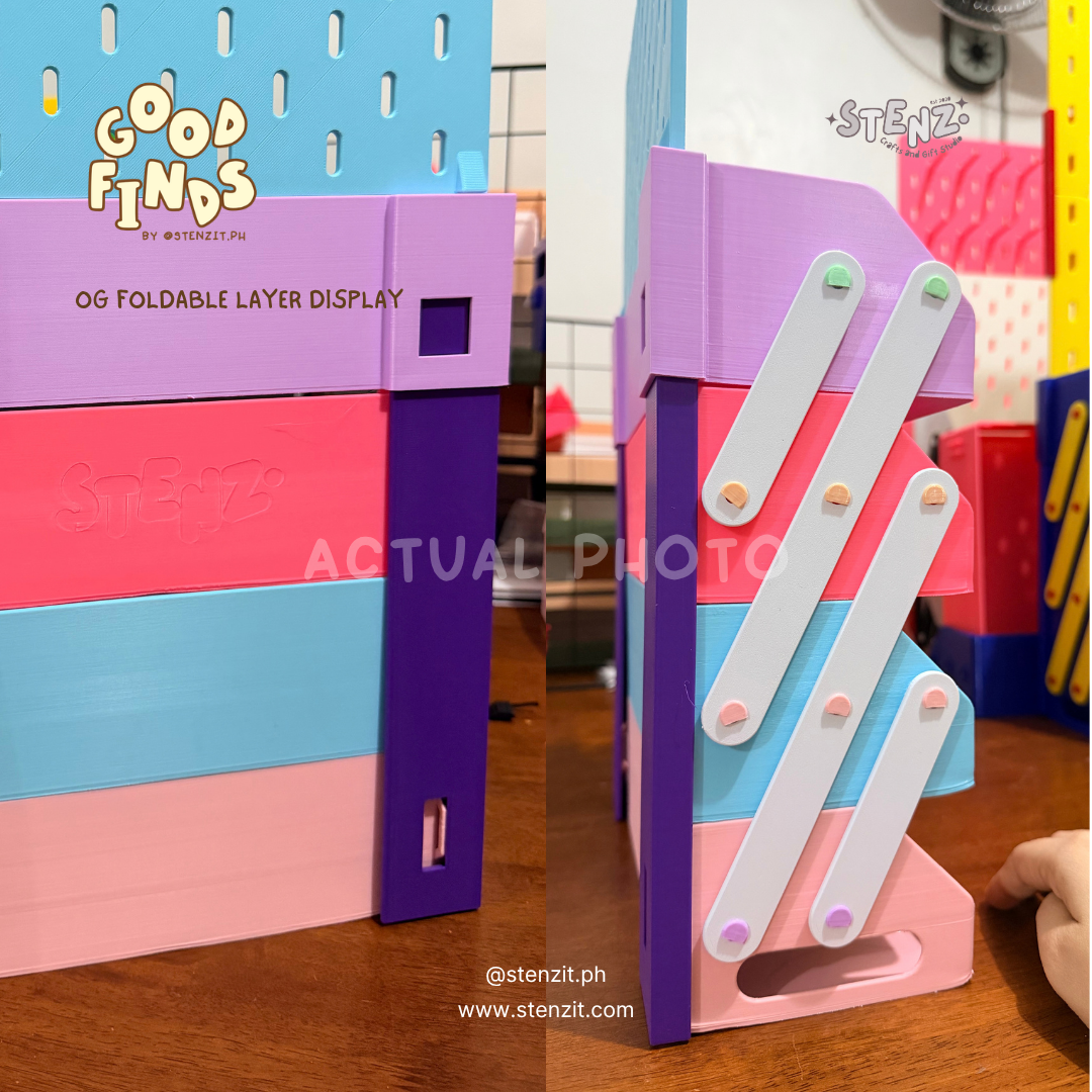 Pastel Portable Collapsible Display - Display + Pegboard | Good Finds — Refurbished