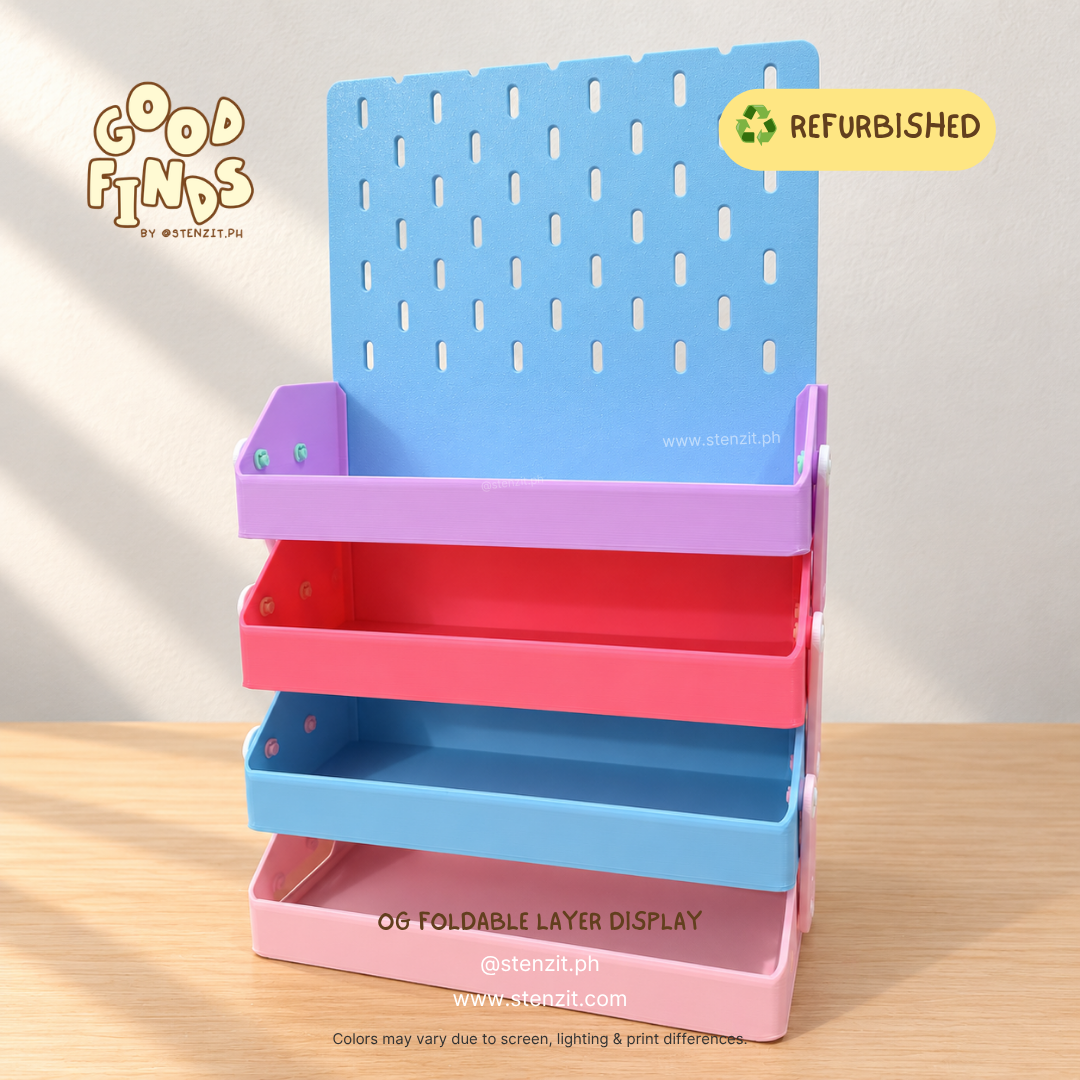 Pastel Portable Collapsible Display - Display + Pegboard | Good Finds — Refurbished