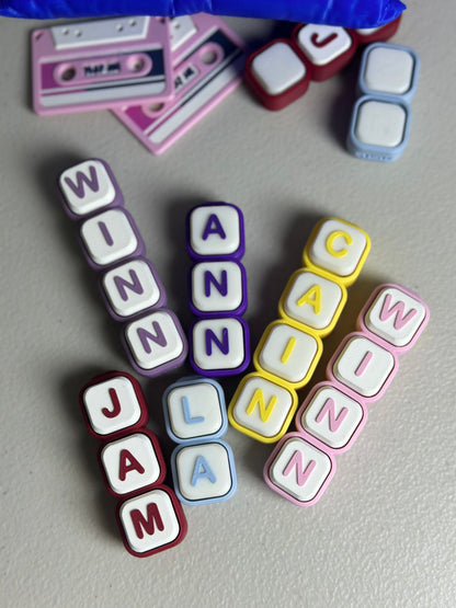 Letter Clicker Fidget | Square, Hexagon | Made-to-Order