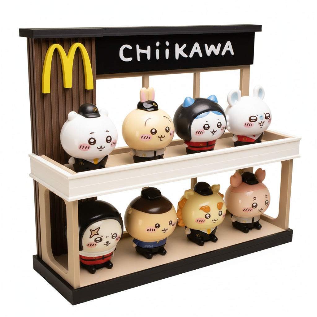 Kiddie Meal Toy Display | Spider-Man & Chiikawa | Stenz