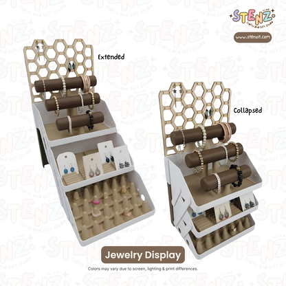Jewelry Collapsible Display | Ring, Earring, Necklace, Holder