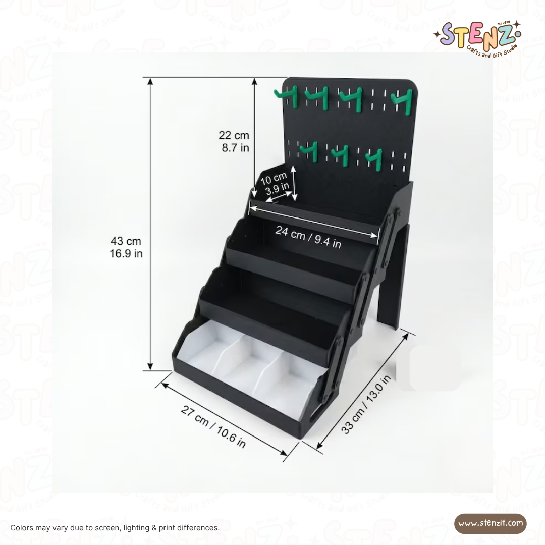 Portable Collapsible Display | Full Body with Peg Board (Complete Set)